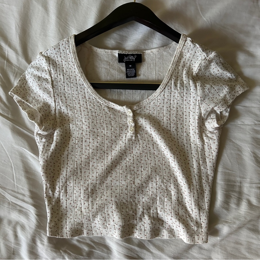 Just Polly Floral Crop Top